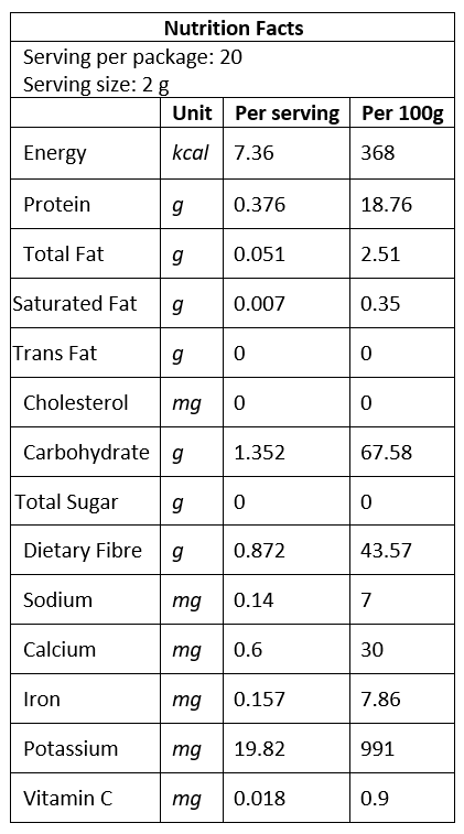 Shiitake Mushroom Powder Nova Bottle (50g)